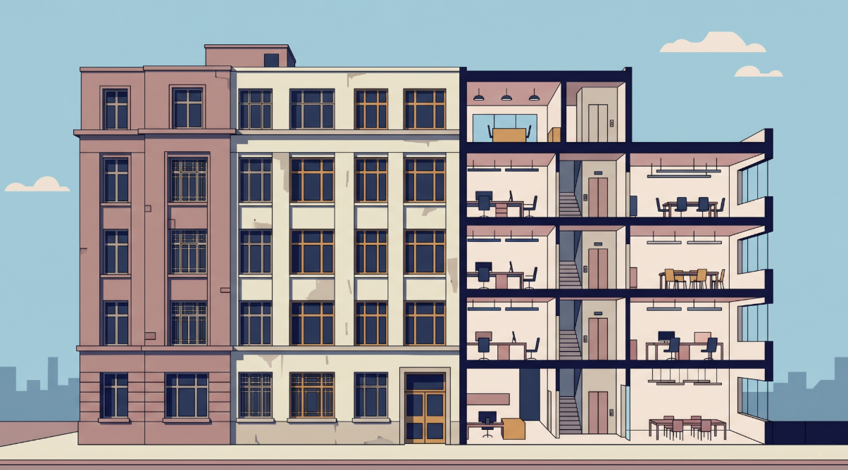 Reconversión inmobiliaria: el arte de ver lo que un activo puede llegar a ser